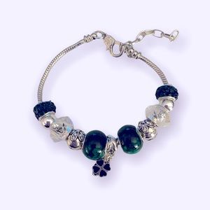 Hand Crafted Beaded Snake Chain Bracelet